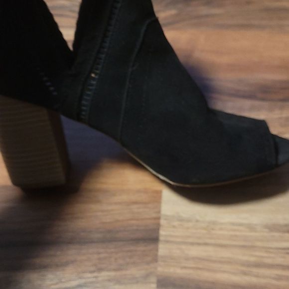 Suede open toe booties - Picture 5 of 5